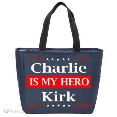 Charlie Kirk Is My Hero Pray Tribute Justice Tote Bag