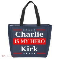 Charlie Kirk Is My Hero Pray Tribute Justice Tote Bag thumb 0