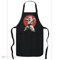Cat Karate Judo Japan Japanese Flag Funny Apron thumb 0