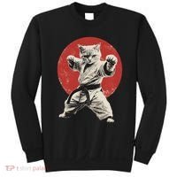 Cat Karate Judo Japan Japanese Flag Funny Sweatshirt thumb 0