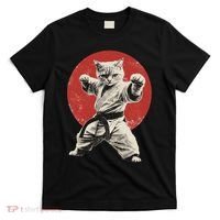 Cat Karate Judo Japan Japanese Flag Funny T-Shirt thumb 0
