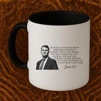 Charlie Kirk James 1 12 Bible Quote Coffee Mug thumb 2