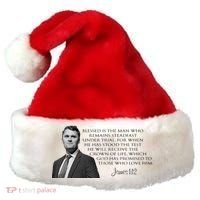 Charlie Kirk James 1 12 Bible Quote Santa Hat thumb 0