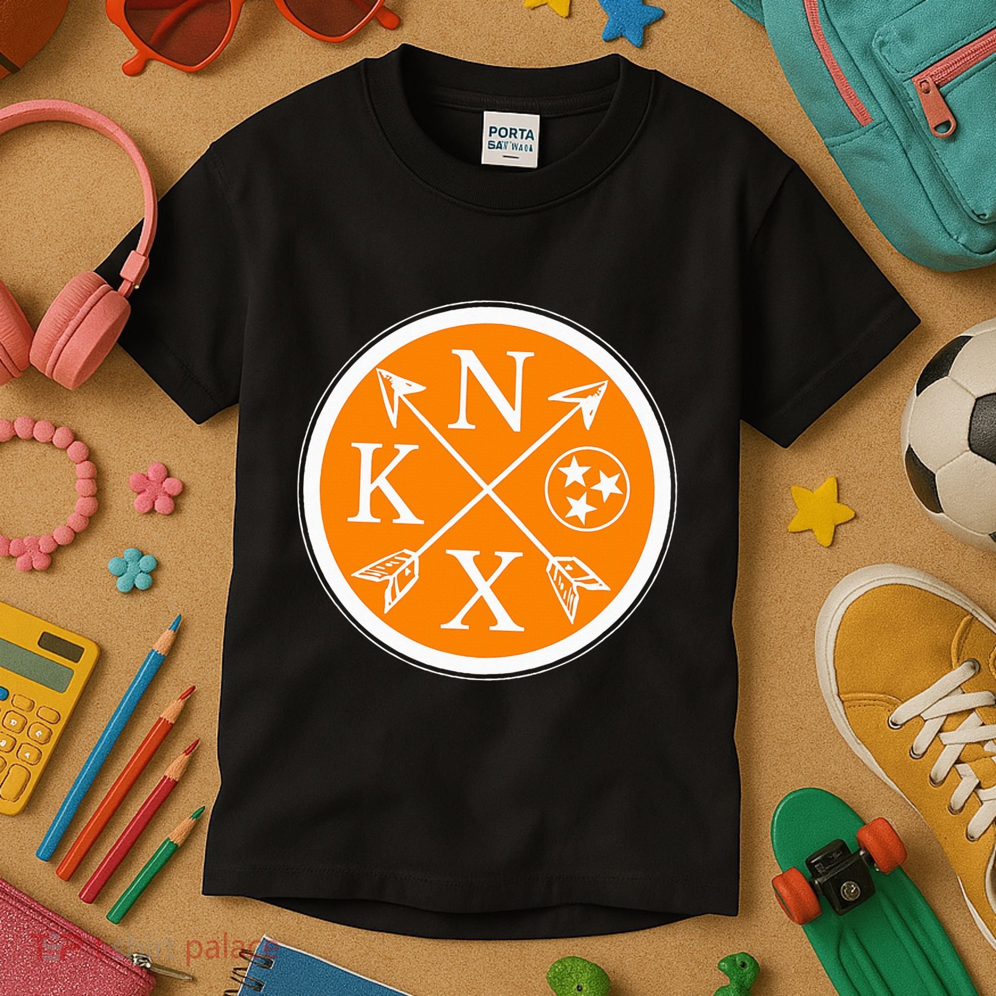 Cute Knox Knoxville Tennessee State Flag Orange Kids T-Shirt