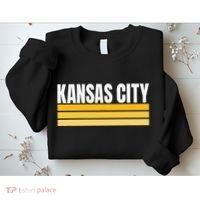 Cool Kc Kansas City Yellowwhite Striped Classic Kansas City Sweatshirt thumb 2