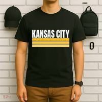 Cool Kc Kansas City Yellowwhite Striped Classic Kansas City T-Shirt thumb 6