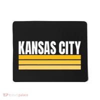 Cool Kc Kansas City Yellowwhite Striped Classic Kansas City Mousepad thumb 0