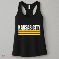 Cool Kc Kansas City Yellowwhite Striped Classic Kansas City Women's Tank Top thumb 3
