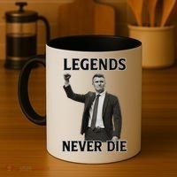 Charlie Kirk Legends Never Die Coffee Mug thumb 4
