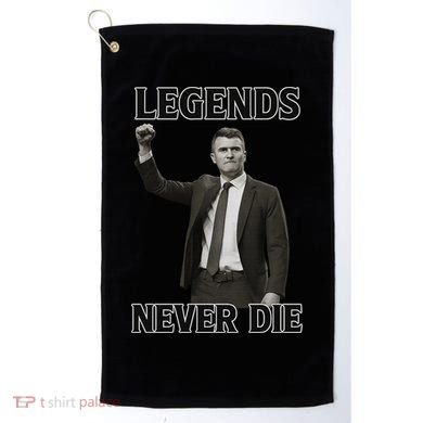Charlie Kirk Legends Never Die Golf Towel