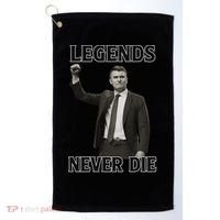 Charlie Kirk Legends Never Die Golf Towel thumb 0