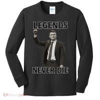 Charlie Kirk Legends Never Die Kids Long Sleeve Shirt thumb 0