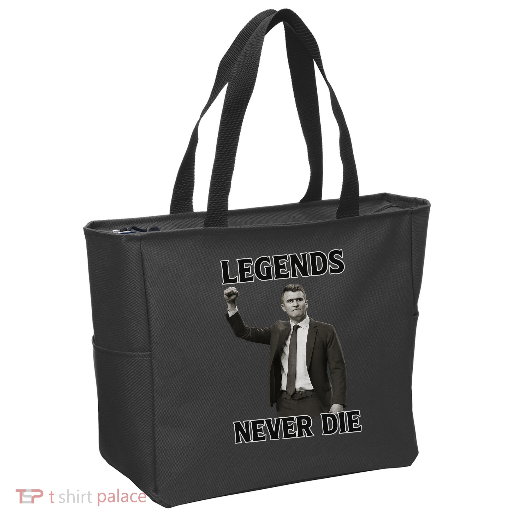 Charlie Kirk Legends Never Die Tote Bag