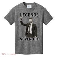 Charlie Kirk Legends Never Die Kids T-Shirt thumb 0