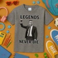 Charlie Kirk Legends Never Die Kids T-Shirt thumb 3
