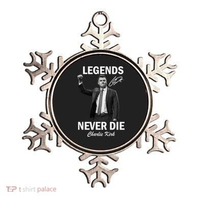 Charlie Kirk Legends Never Die Signature Tribute Ornament