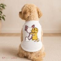 Cute Kawaii Leopard Gecko Hugging Axolotl Funny Doggie Tank thumb 2