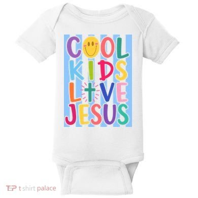 Cool Kids Love Jesus Baby Bodysuit