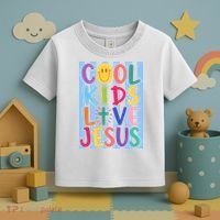 Cool Kids Love Jesus Toddler T-Shirt thumb 3