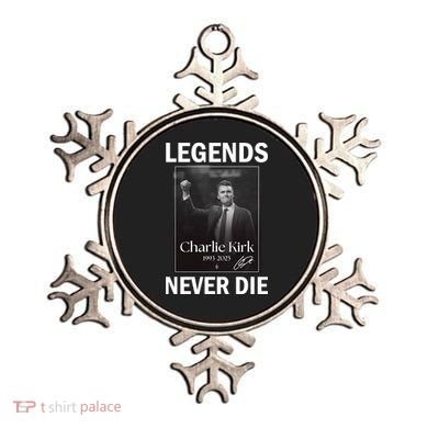Charlie Kirk Legends Never Die Signature Ornament