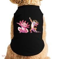Cute Kawaii Leopard Gecko Dabbing Axolotl Friends Doggie Tank thumb 0