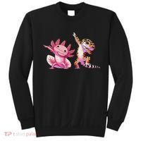 Cute Kawaii Leopard Gecko Dabbing Axolotl Friends Sweatshirt thumb 0