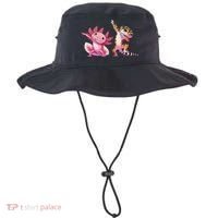 Cute Kawaii Leopard Gecko Dabbing Axolotl Friends Bucket Hat thumb 0