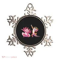 Cute Kawaii Leopard Gecko Dabbing Axolotl Friends Ornament thumb 0