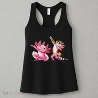 Cute Kawaii Leopard Gecko Dabbing Axolotl Friends Women's Tank Top thumb 3