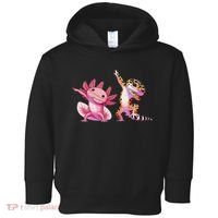 Cute Kawaii Leopard Gecko Dabbing Axolotl Friends Toddler Hoodie thumb 0