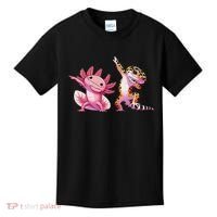 Cute Kawaii Leopard Gecko Dabbing Axolotl Friends Kids T-Shirt thumb 0