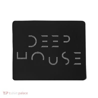 Deep House music art - minimalist design for DJ, raver EDM  Mousepad
