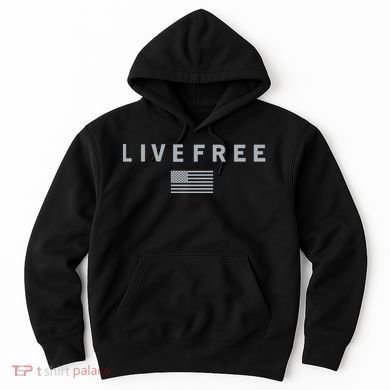 Charlie Kirk Live Free American Values Hoodie