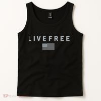 Charlie Kirk Live Free American Values Tank Top thumb 2