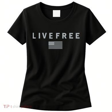 Charlie Kirk Live Free American Values Women's T-Shirt