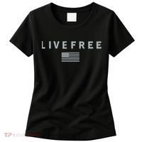 Charlie Kirk Live Free American Values Women's T-Shirt thumb 0