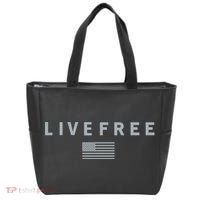 Charlie Kirk Live Free American Values Tote Bag thumb 0