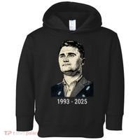 Charlie Kirk Memorial 1993-2025 Rest In Peace RIP Toddler Hoodie thumb 0