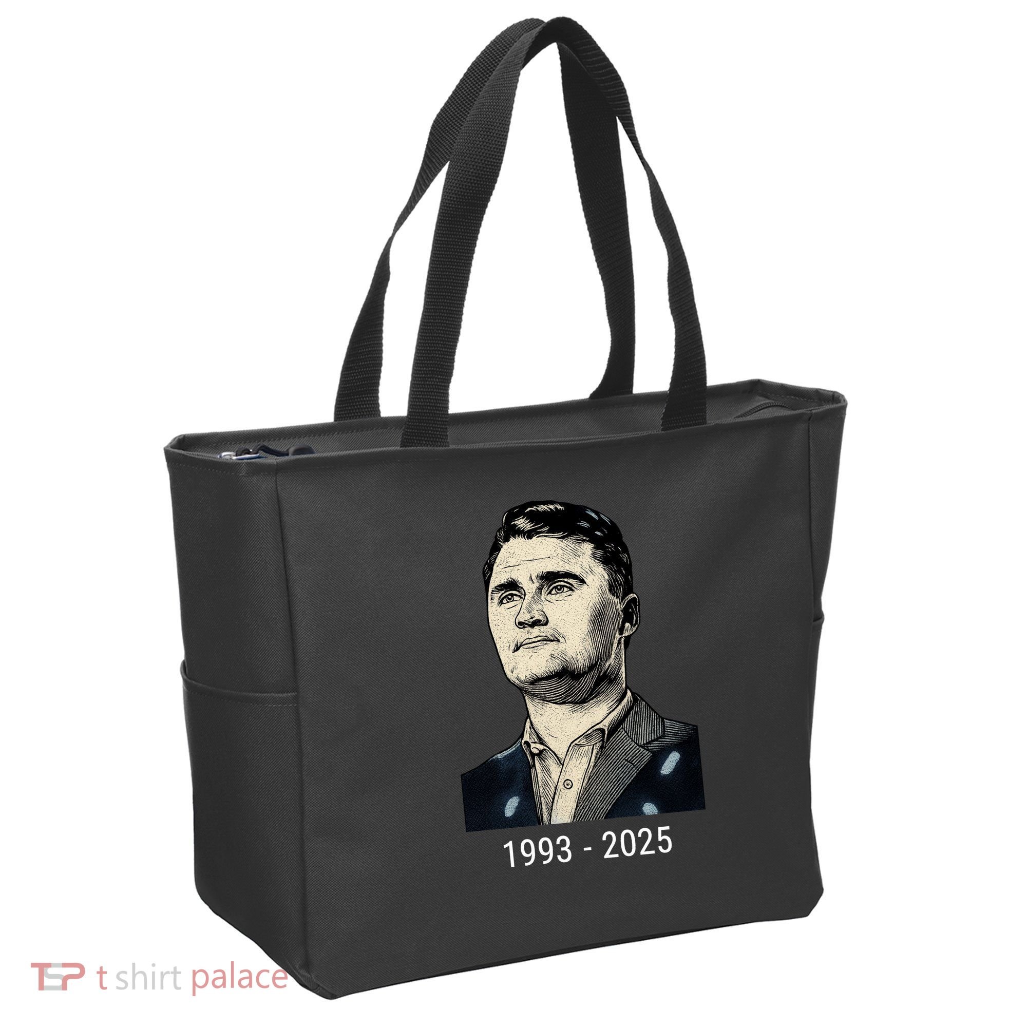 Charlie Kirk Memorial 1993-2025 Rest In Peace RIP Tote Bag