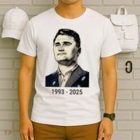 Charlie Kirk Memorial 1993-2025 Rest In Peace RIP T-Shirt thumb 6