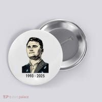Charlie Kirk Memorial 1993-2025 Rest In Peace RIP Button thumb 0