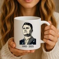 Charlie Kirk Memorial 1993-2025 Rest In Peace RIP Coffee Mug thumb 3