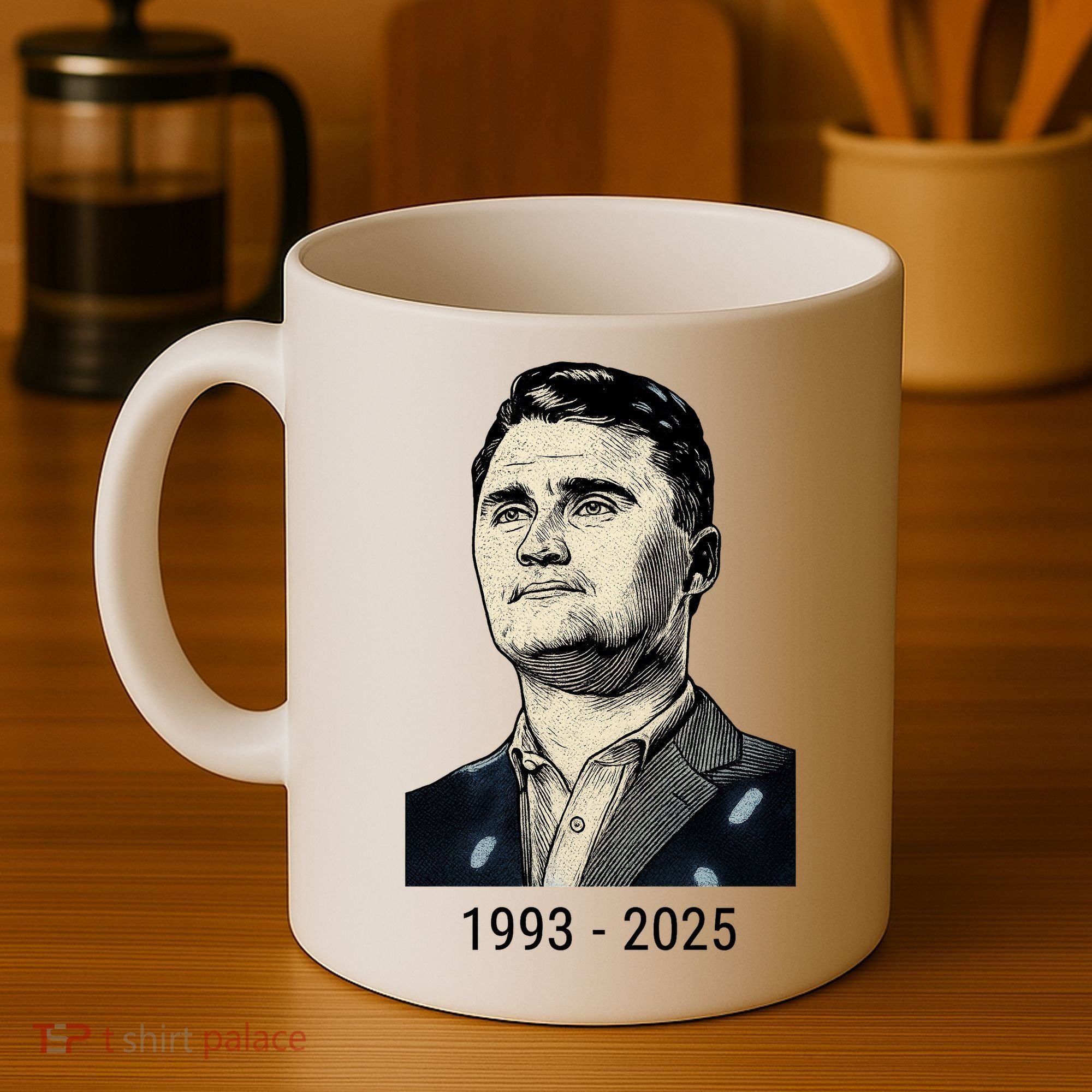 Charlie Kirk Memorial 1993-2025 Rest In Peace RIP Coffee Mug