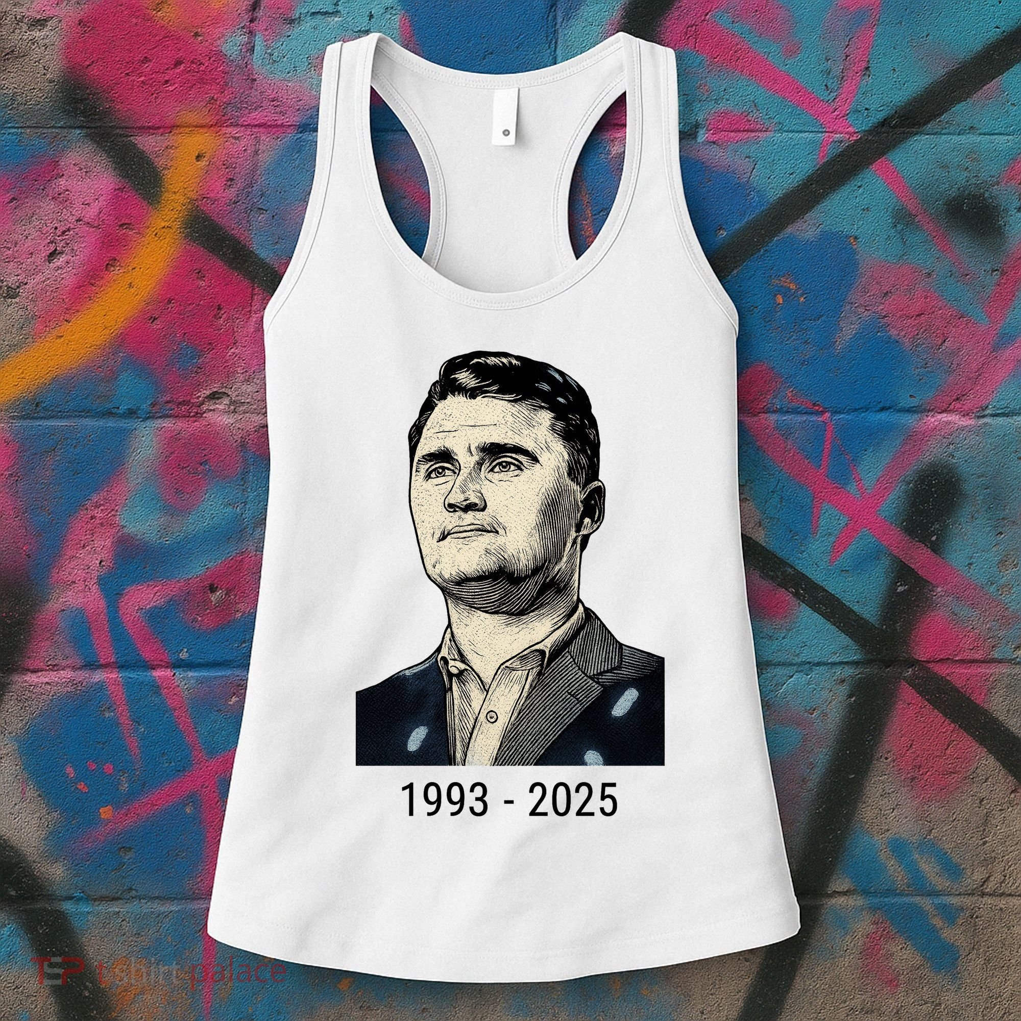 Charlie Kirk Memorial 1993-2025 Rest In Peace RIP Women's Tank Top
