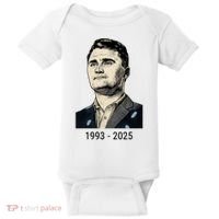 Charlie Kirk Memorial 1993-2025 Rest In Peace RIP Baby Bodysuit thumb 0