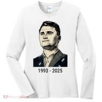 Charlie Kirk Memorial 1993-2025 Rest In Peace RIP Women's Long Sleeve Shirt thumb 0