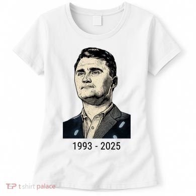 Charlie Kirk Memorial 1993-2025 Rest In Peace RIP Women's T-Shirt