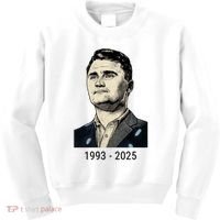 Charlie Kirk Memorial 1993-2025 Rest In Peace RIP Kids Sweatshirt thumb 0