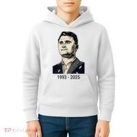 Charlie Kirk Memorial 1993-2025 Rest In Peace RIP Kids Hoodie thumb 4