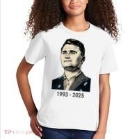 Charlie Kirk Memorial 1993-2025 Rest In Peace RIP Kids T-Shirt thumb 2
